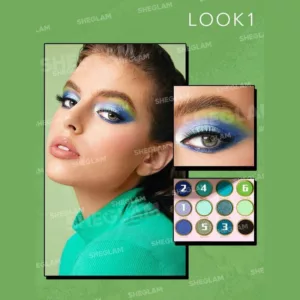 پالت سایه 12 رنگ جذاب شیگلم مدل flutter effect