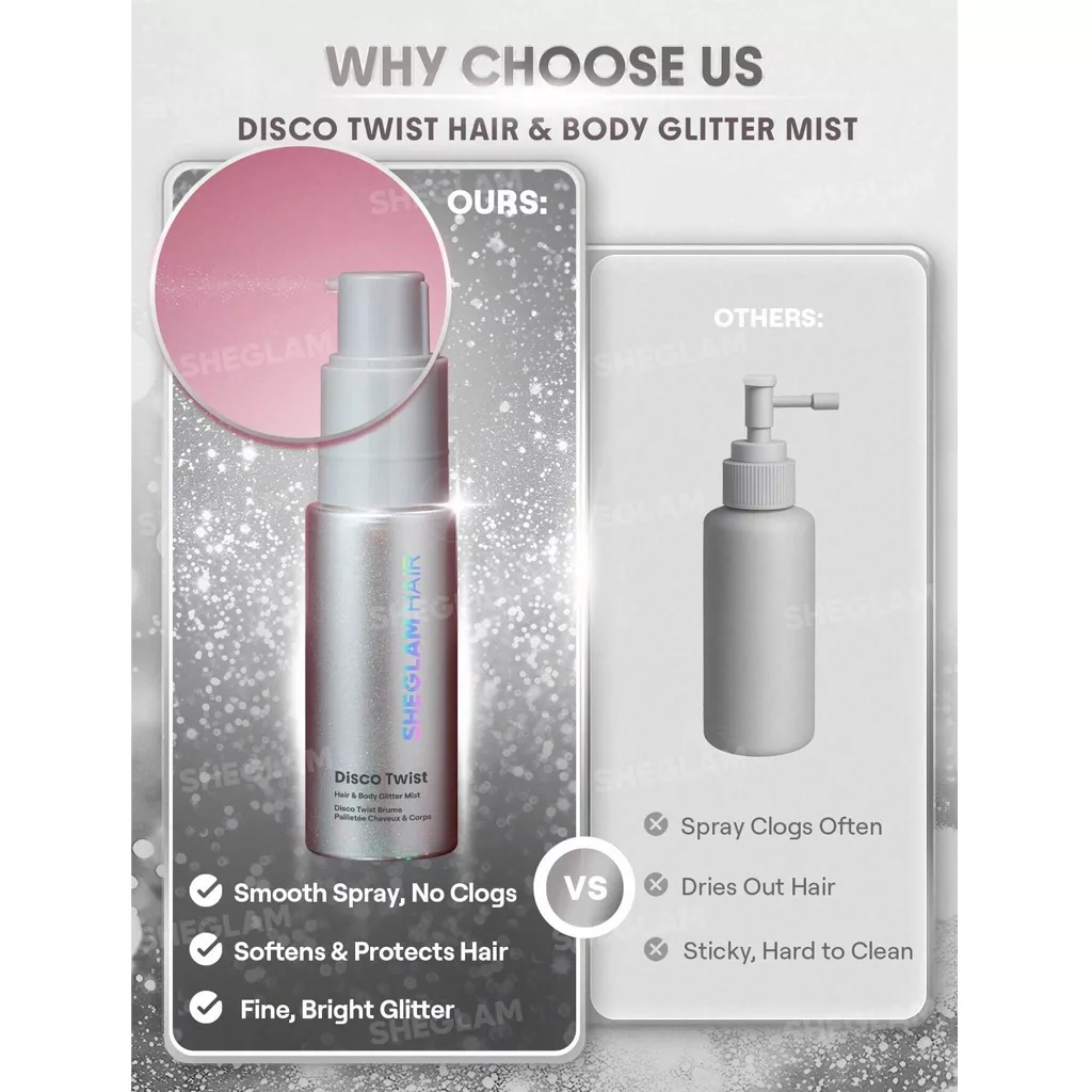 گلیتر ( شاین ) مو و بدن شیگلم رنگ midnight aurora