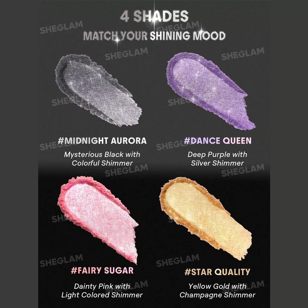 گلیتر ( شاین ) مو و بدن شیگلم رنگ midnight aurora