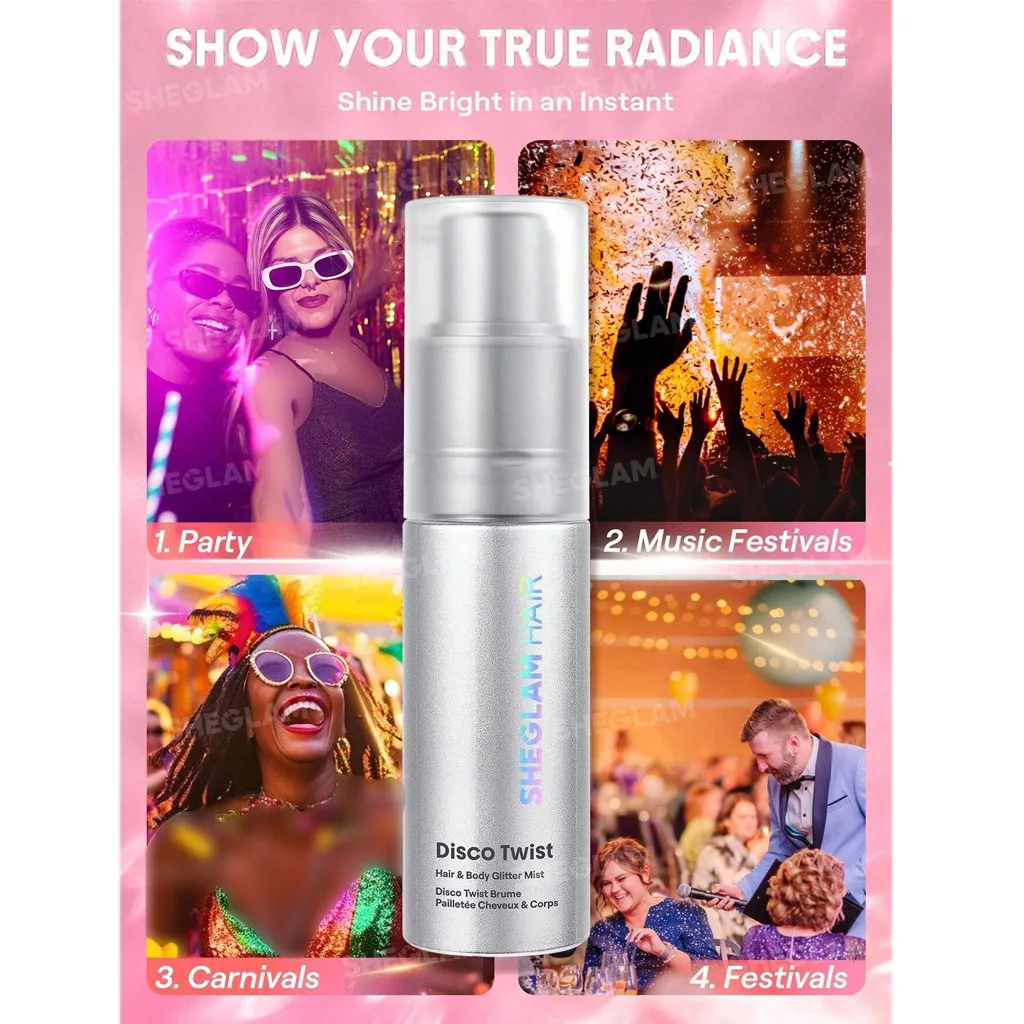 گلیتر ( شاین ) مو و بدن شیگلم رنگ midnight aurora