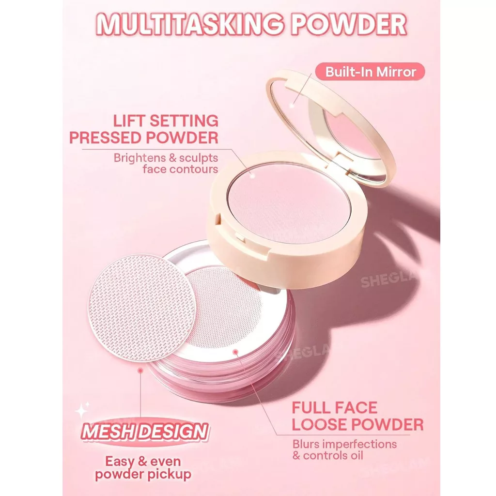 پودر فیکس دو طبقه جدید شیگلم مدل bubblegum