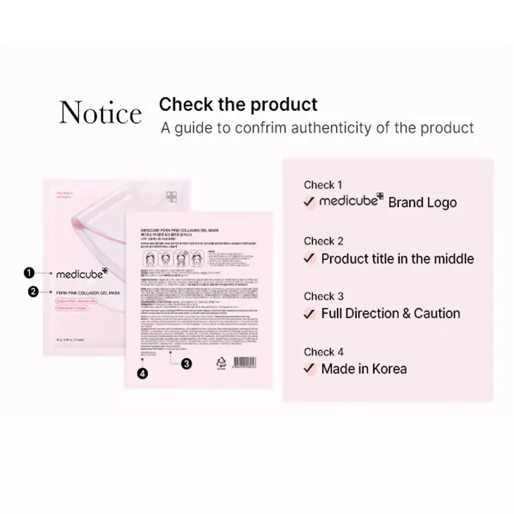 ماسک ژل صورت ورقی کلاژن مدی کیوب