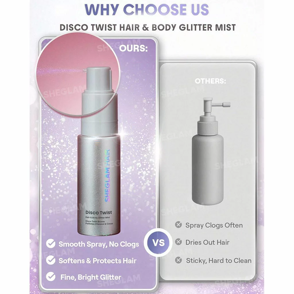 گلیتر ( شاین ) مو و بدن شیگلم رنگ dance queen