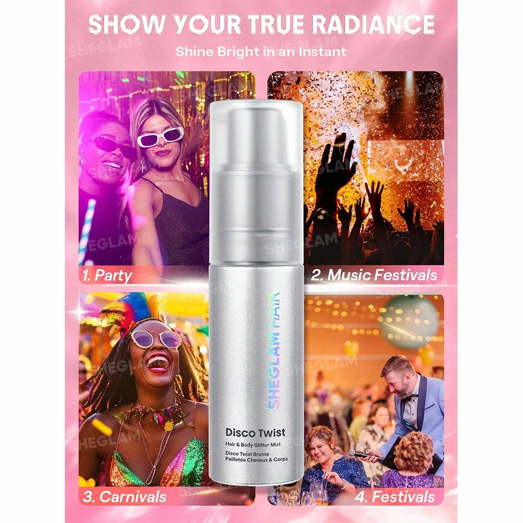 گلیتر ( شاین ) مو و بدن شیگلم رنگ dance queen