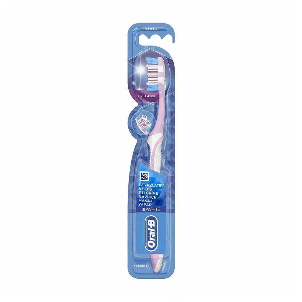 مسواک اورال بی BRILLIANCE مدیوم 3D WHITE