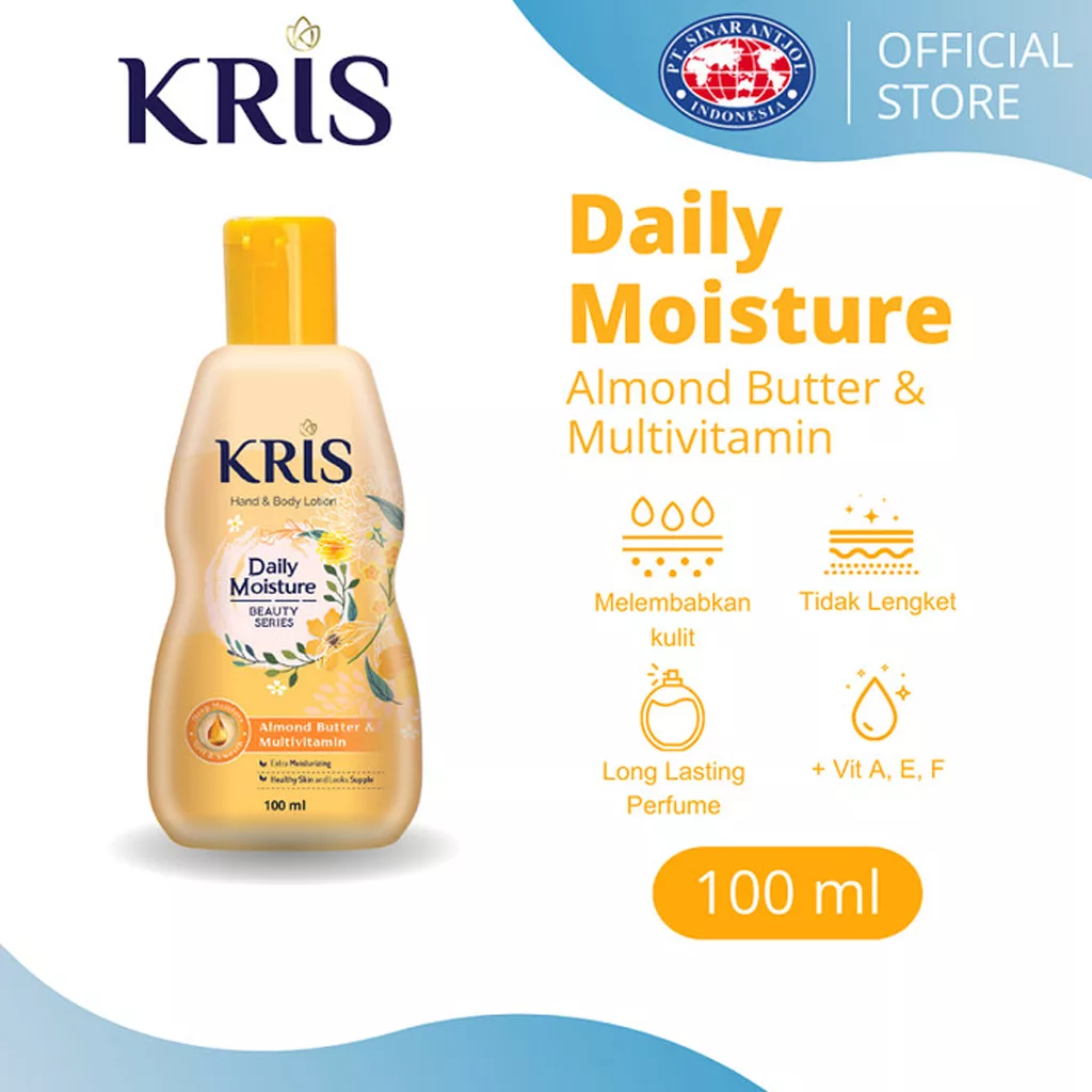 لوسیون دست و بدن KRIS کریس رایحه بادام Almond Butter & Multivitamin