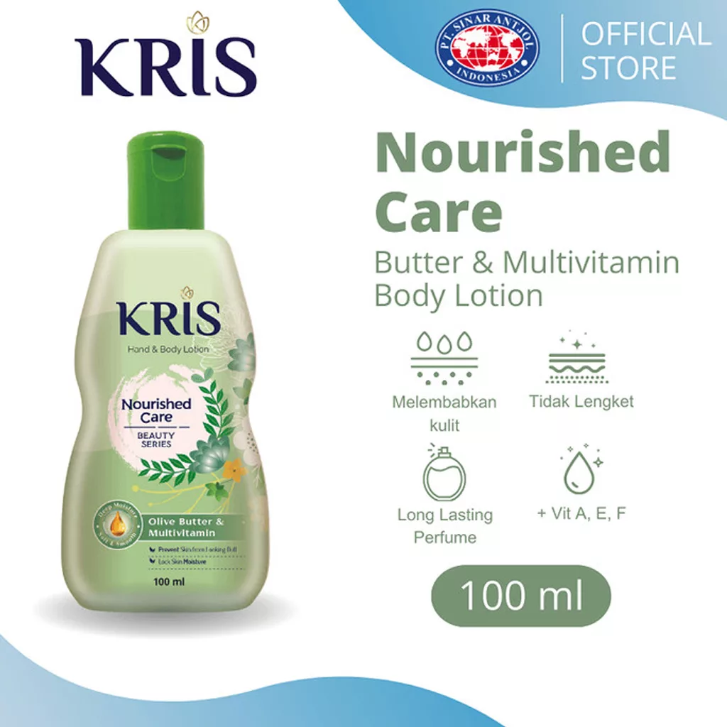 لوسیون دست و بدن KRIS کریس رایحه زیتون Olive Butter & Multivitamin