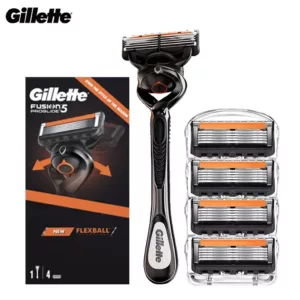 تیغ اصلاح حرفای یدک خور ژیلت به همراه ۴یدک مدل fusion5 proglide