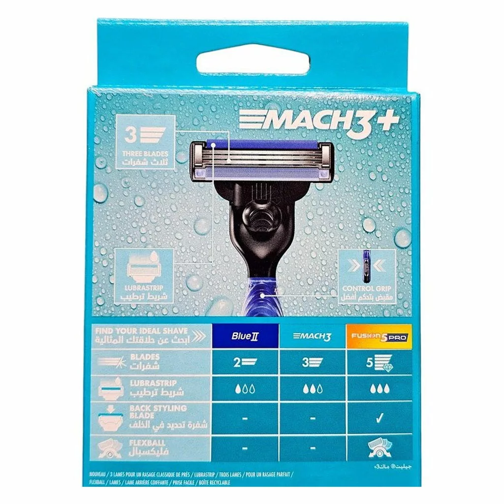تیغ اصلاح یدک خور ژیلت مدل + match3
