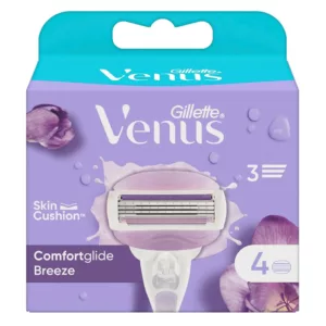 یدک تیغ اصلاح ژیلت ۴عددی مدل venus comfortglid breez