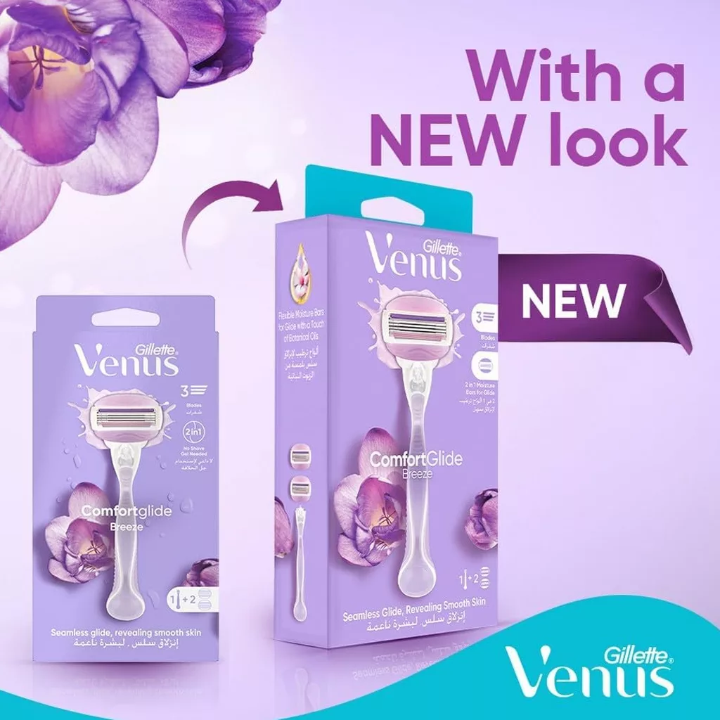 تيغ اصلاح یدک خور ژیلت مدل venusbcomfort glid breez