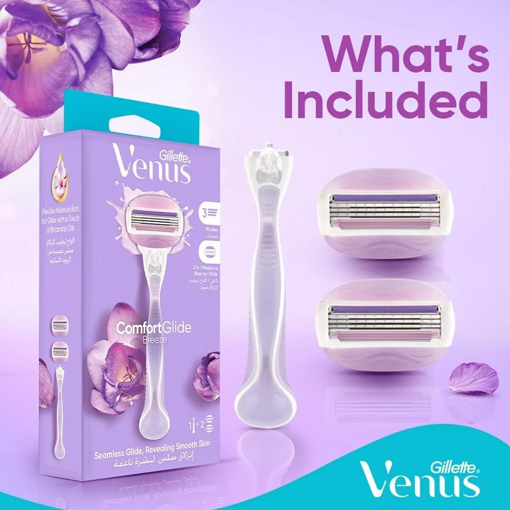 تيغ اصلاح یدک خور ژیلت مدل venusbcomfort glid breez