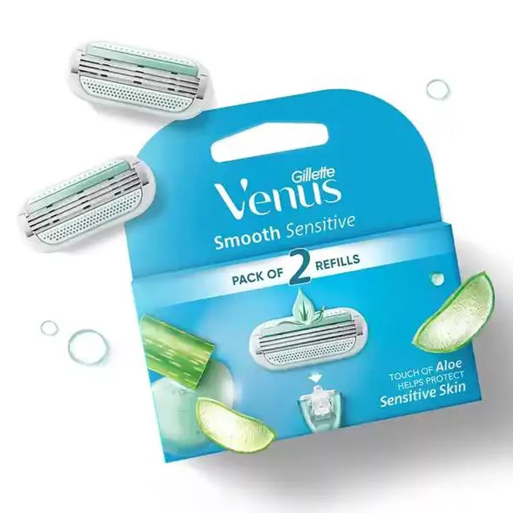 یدک تيغ اصلاح ۲عددی ژیلت مدل venus smooth