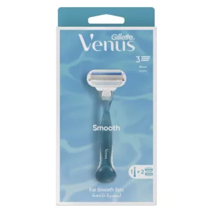 تیغ اصلاح زنانه ژیلت یدک خور به همراه ۲ یدک مدل Venus smooth