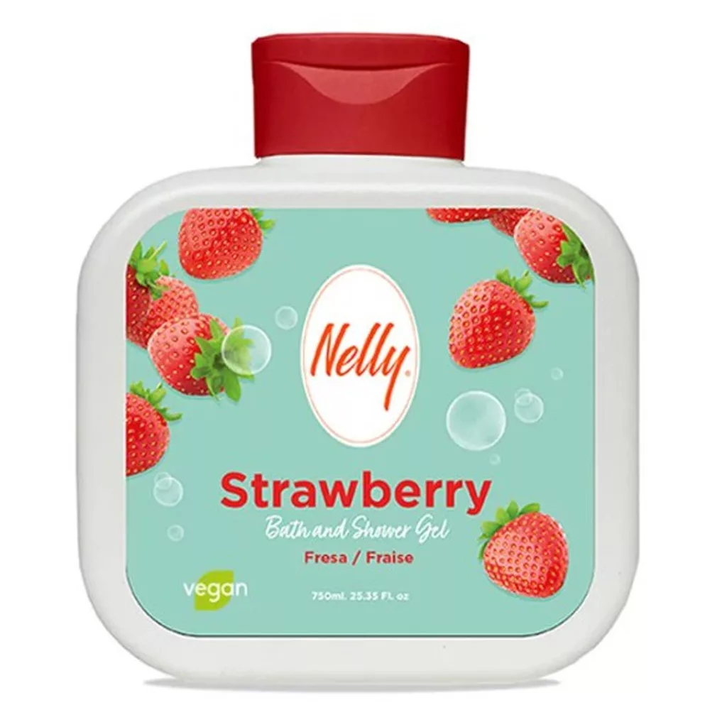 شامپو بدن نلی مدل strawberry شامپو بدن نلی مدل strawberry