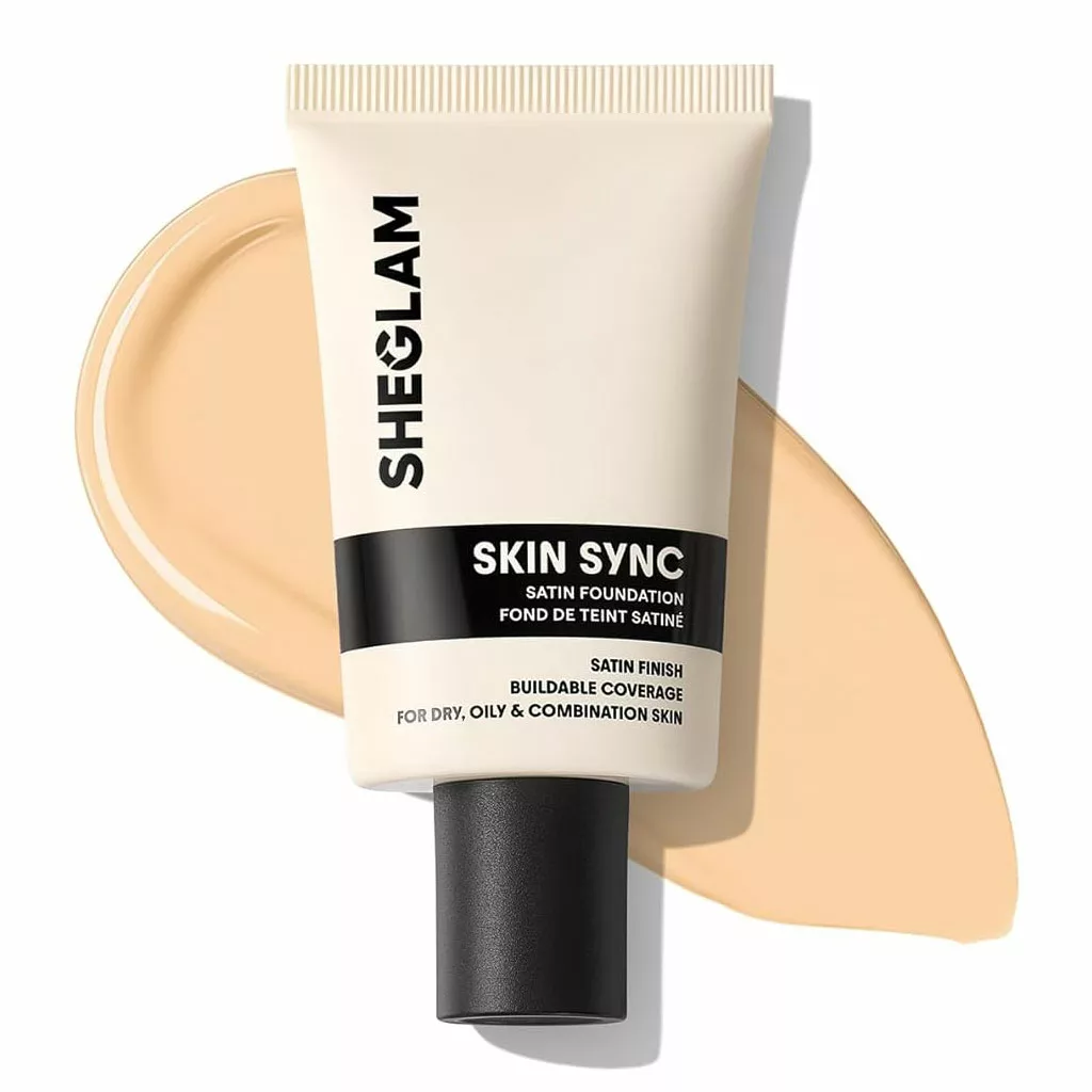 کرم پودر شیگلم مدل skin sync satin