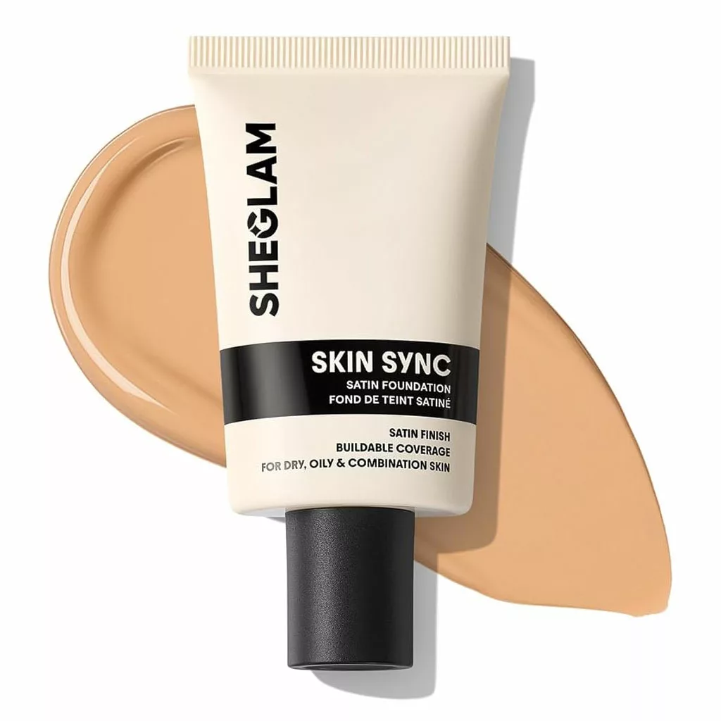 کرم پودر شیگلم مدل skin sync satin