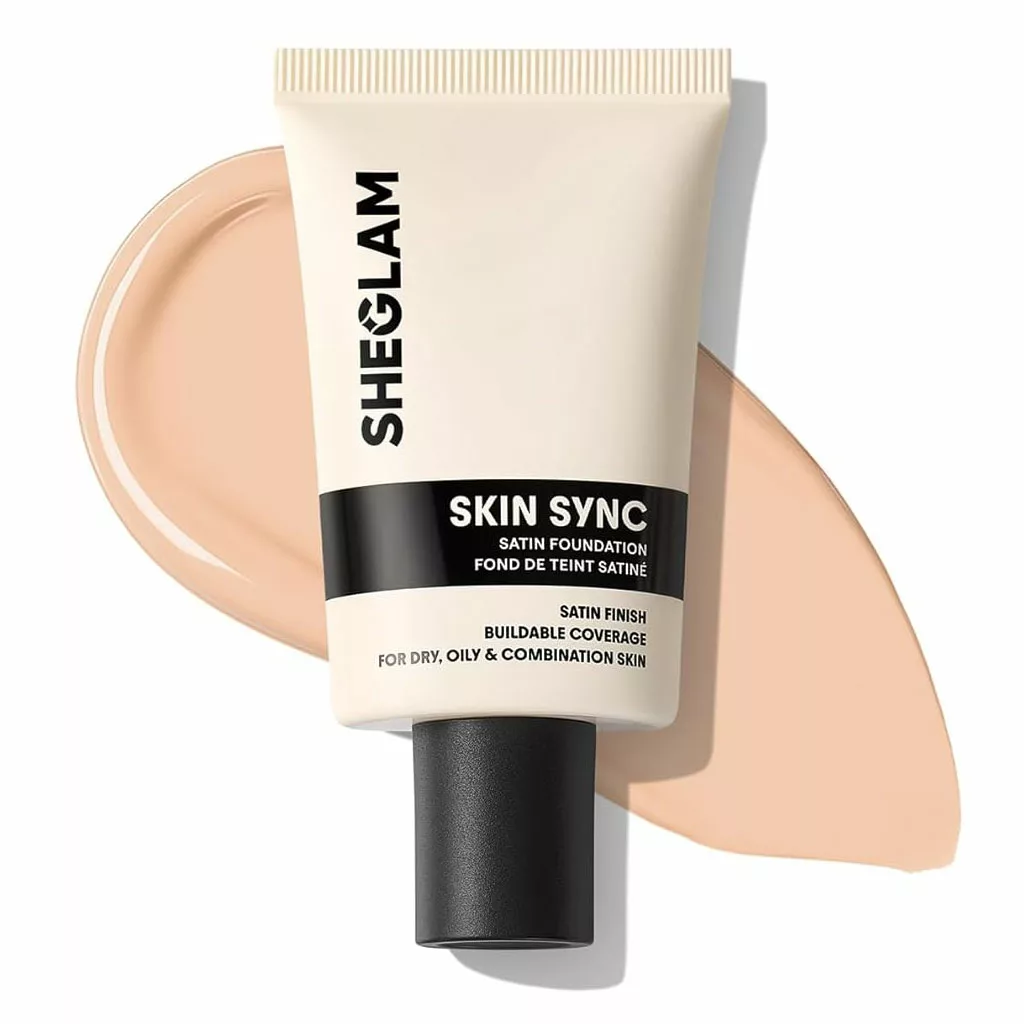 کرم پودر شیگلم مدل skin sync satin