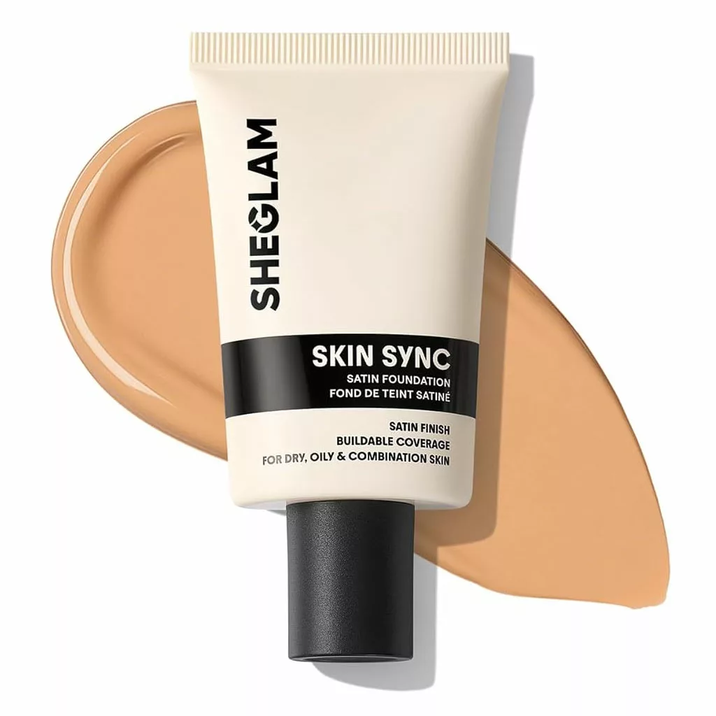 کرم پودر شیگلم مدل skin sync satin