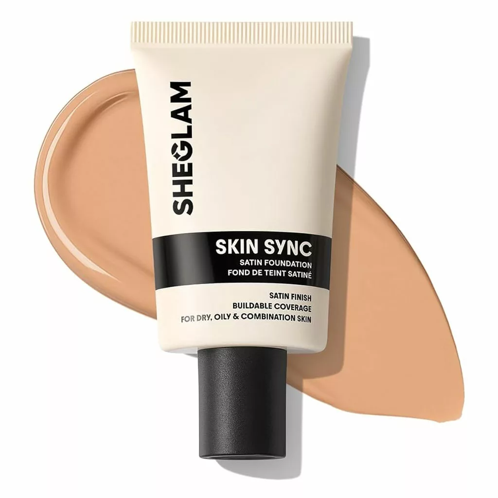 کرم پودر شیگلم مدل skin sync satin