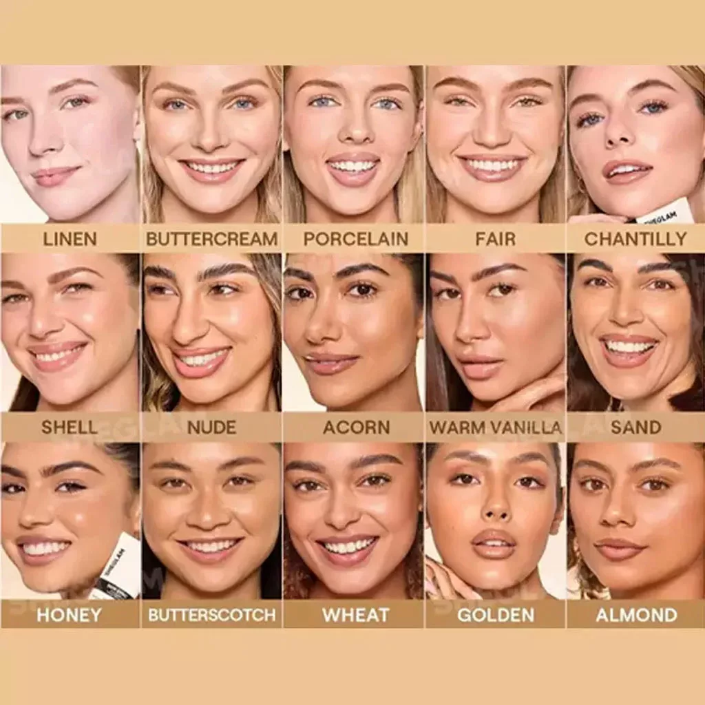 کرم پودر شیگلم مدل skin sync satin