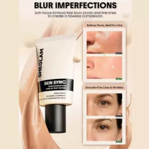 کرم پودر شیگلم مدل skin sync satin