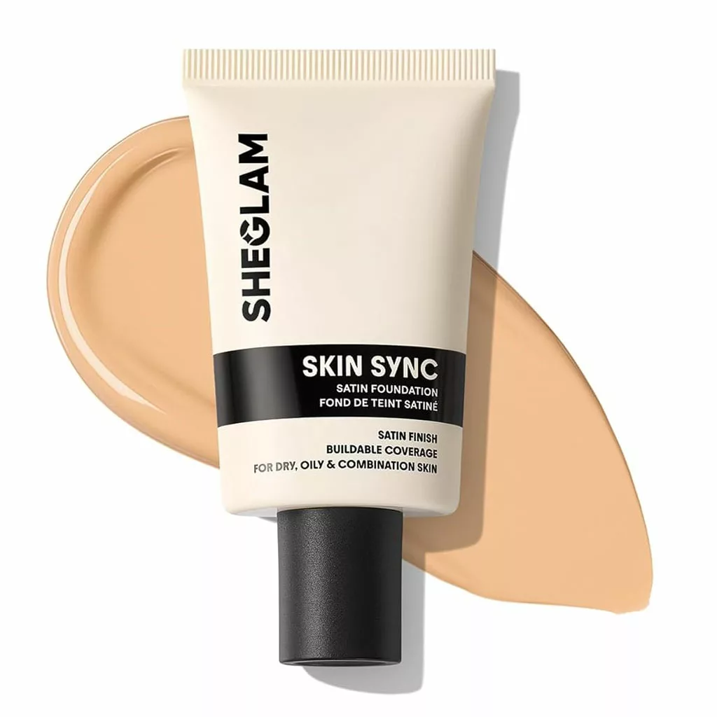 کرم پودر شیگلم مدل skin sync satin