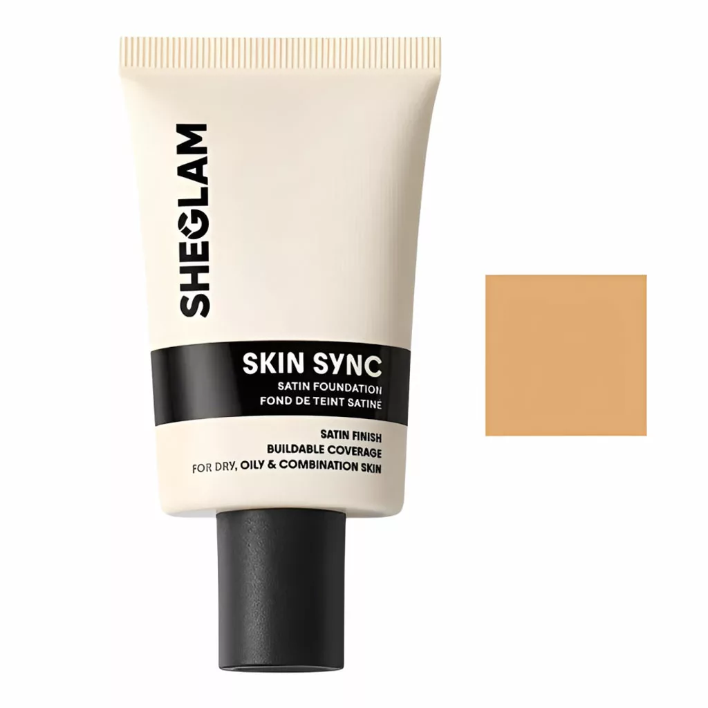 کرم پودر شیگلم مدل skin sync satin