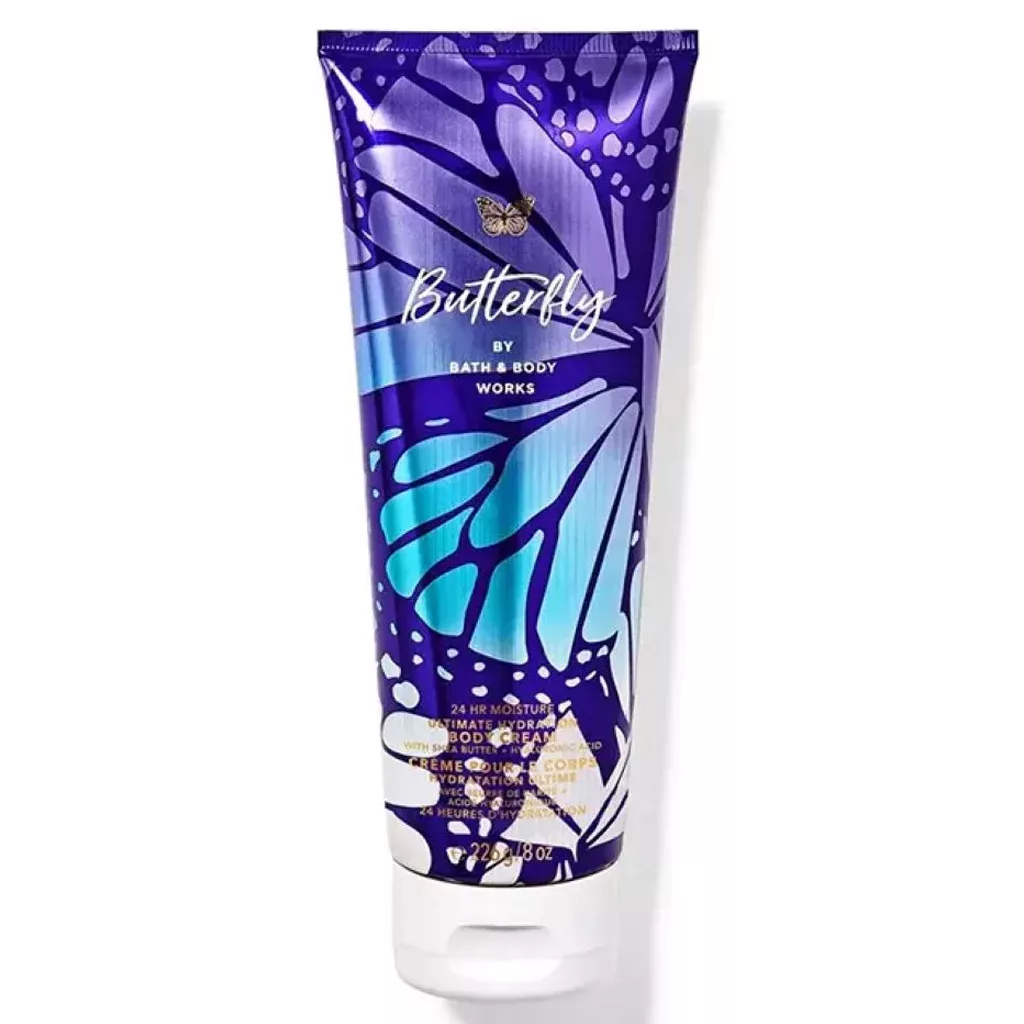 کرم بدن تیوپی معطر بث اند بادی مدل butterfly