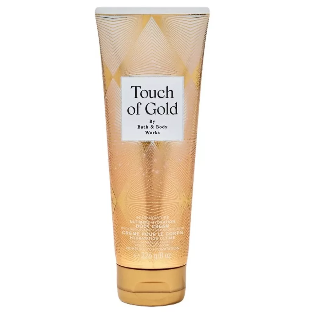 کرم بدن معطر تیوپی بث اند بادی مدل touch of gold کرم بدن معطر تیوپی بث اند بادی مدل touch of gold