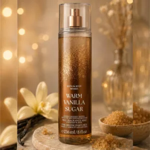 بادی میست ماندگار بث اند بادی مدل warm vanilla sugar مناسب بدن و مو
