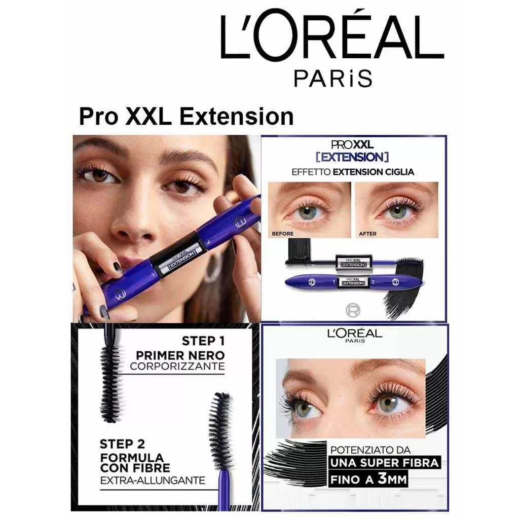 ریمل دو سر لوریل ( لورآل ) extension pro xxl
