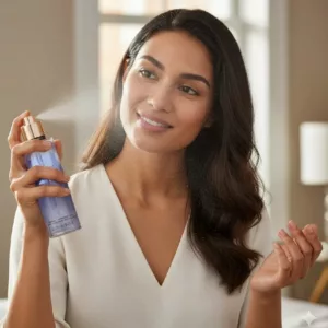 بادی میست شاین دار ویکتوریا سکرت مدل midnight bloom shimmer