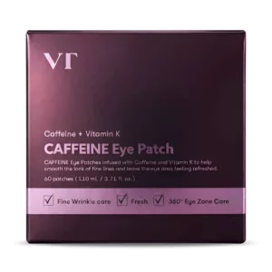 پچ دور چشم کافئین و ویتامین k ویتامین تی کازمتیک vt cosmetic