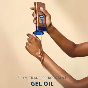 روغن بدن شاین دار وازلین GOLDEN HOUR GLOW رایحه Vanilla cocoa