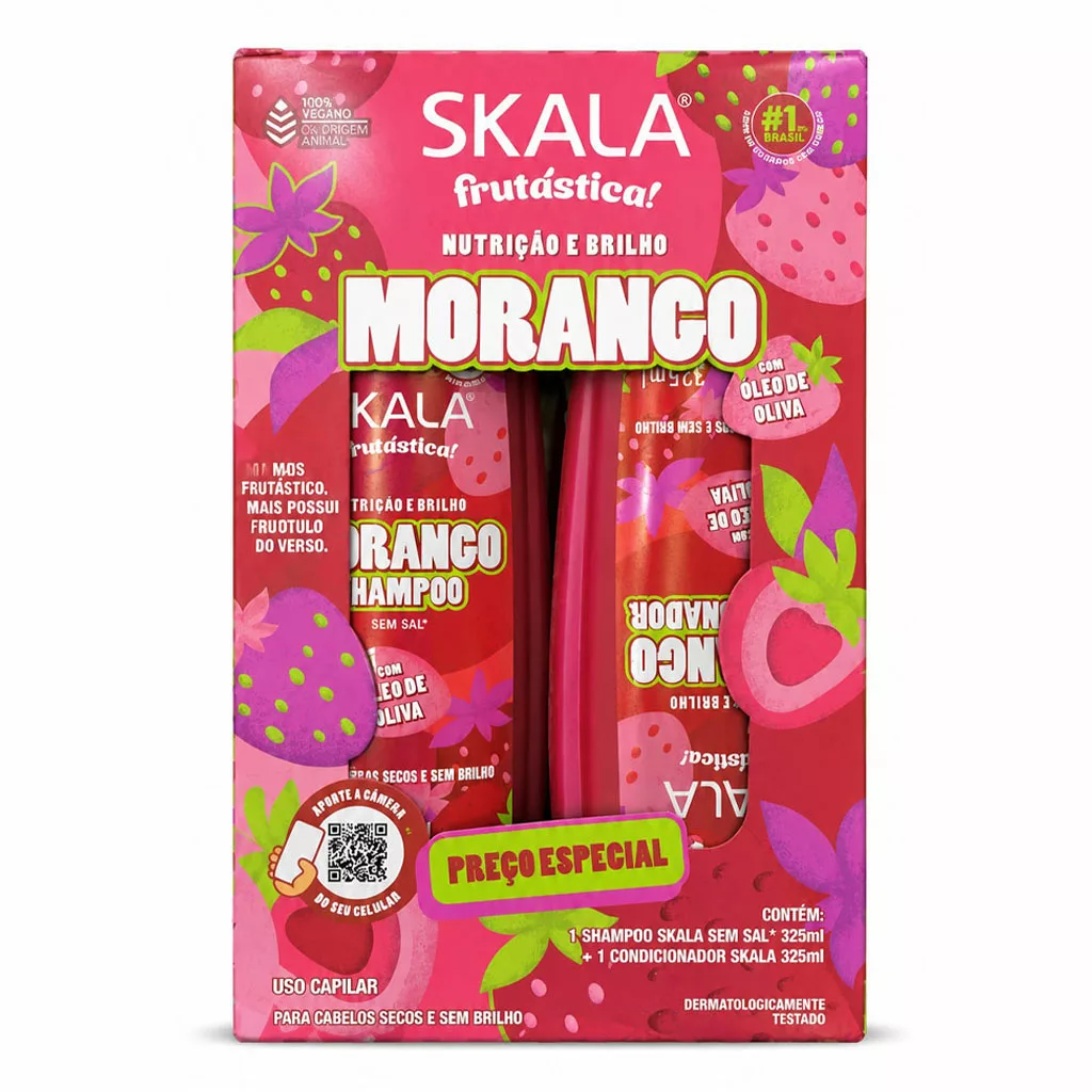 ست شامپو و نرم‌کننده اسکالا مدل morango
