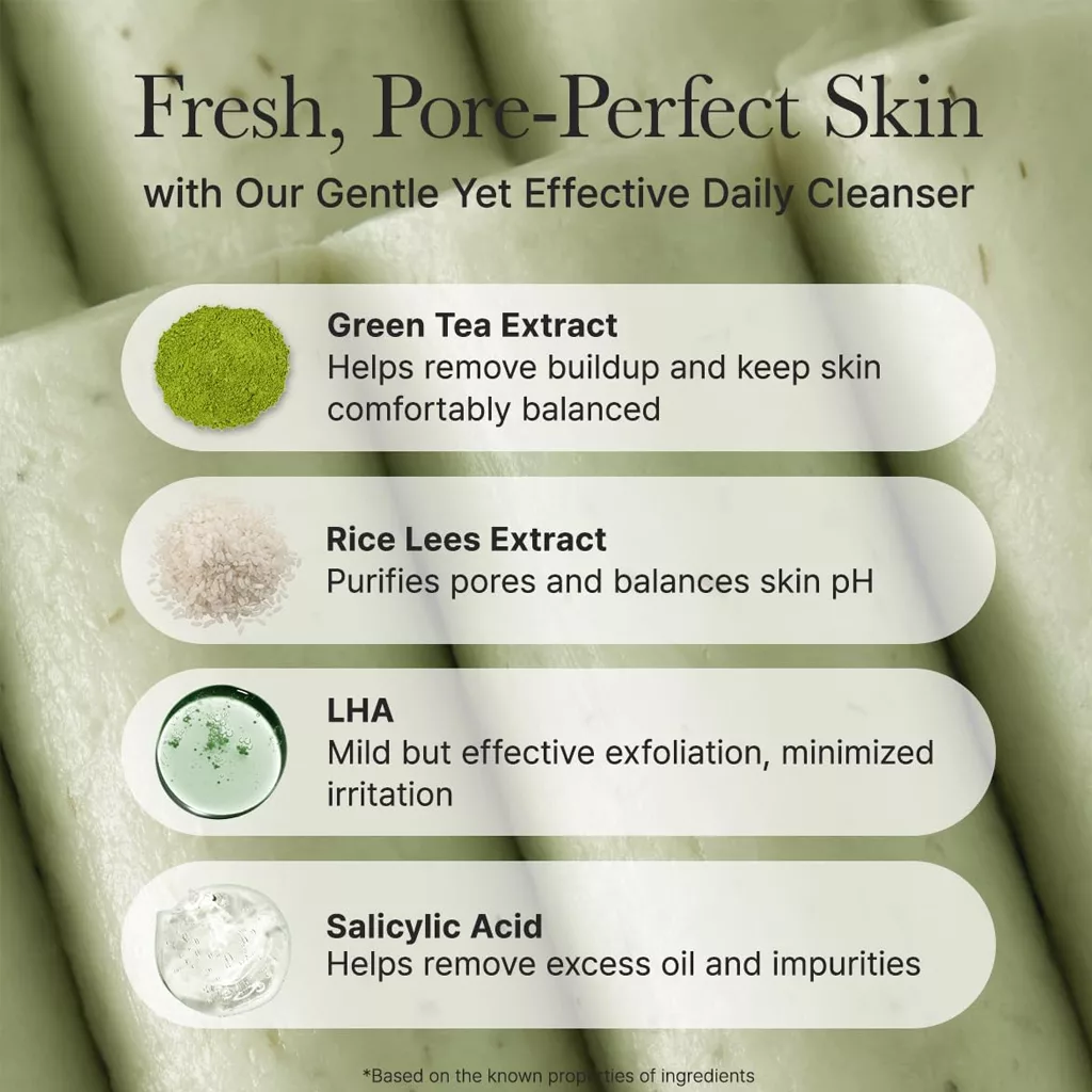 کلینزر شوینده آرنسیا رایس کیک گرین تی GREEN TEA+LHA DEEP PORE RICE CAKE+BHA