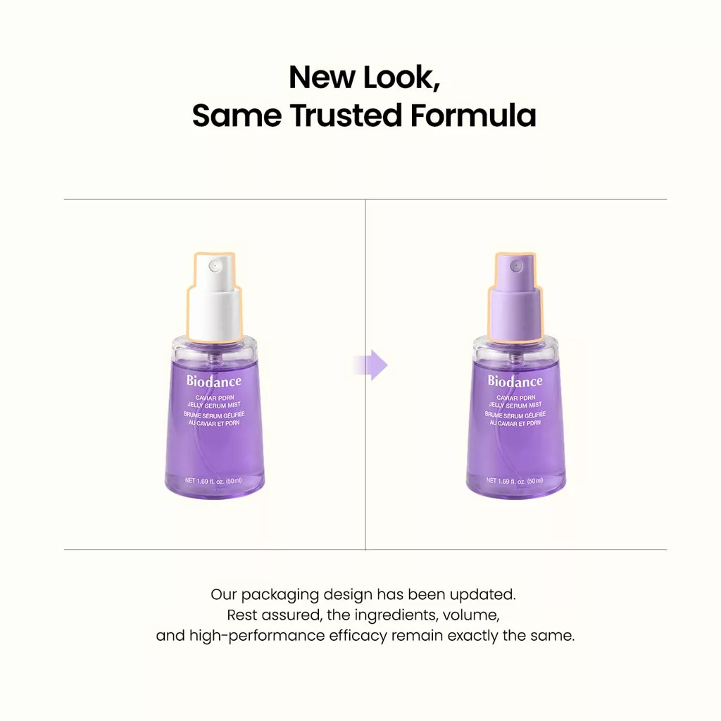 اسپری میست سرم خاویار و PDRN بایودنس مدل Caviar PDRN Jelly Serum Mist