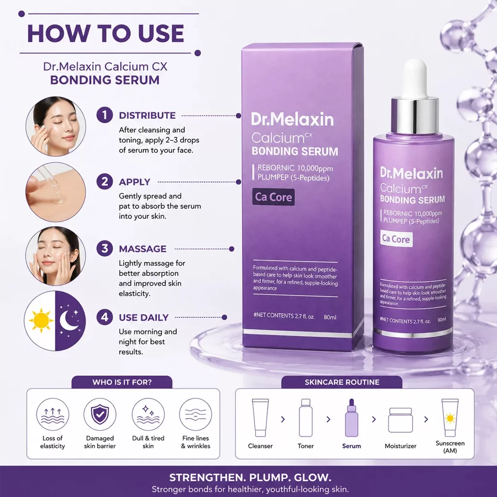 سرم کلسیم باندینگ دکتر ملاکسین لیفت و سفت کننده Dr.Melaxin Calcium Cx Bonding