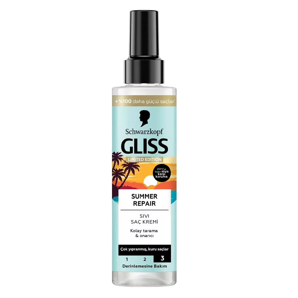 اسپری مو دو فاز گلیس ترمیم کننده SUMMER REPAIR شوارسکوف ضدحرارت LIMITED EDITION