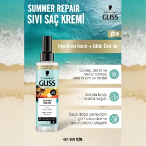 اسپری مو دو فاز گلیس ترمیم کننده SUMMER REPAIR شوارسکوف ضدحرارت LIMITED EDITION