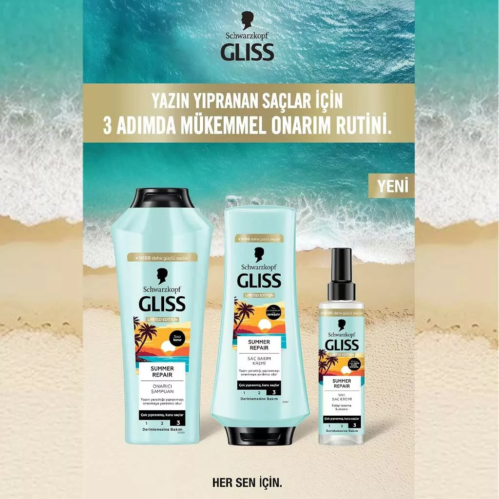 اسپری مو دو فاز گلیس ترمیم کننده SUMMER REPAIR شوارسکوف ضدحرارت LIMITED EDITION