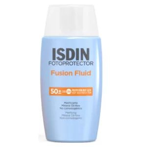 ضدآفتاب فلوییدی ایزدین oil free بدون چربی SPF50 مینرال MINERAL