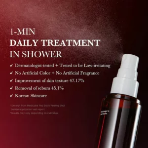 اسپری لایه بردار ضد جوش بدن مدی کیوب پیل شات RED ACNE BODY PEEL SHOT