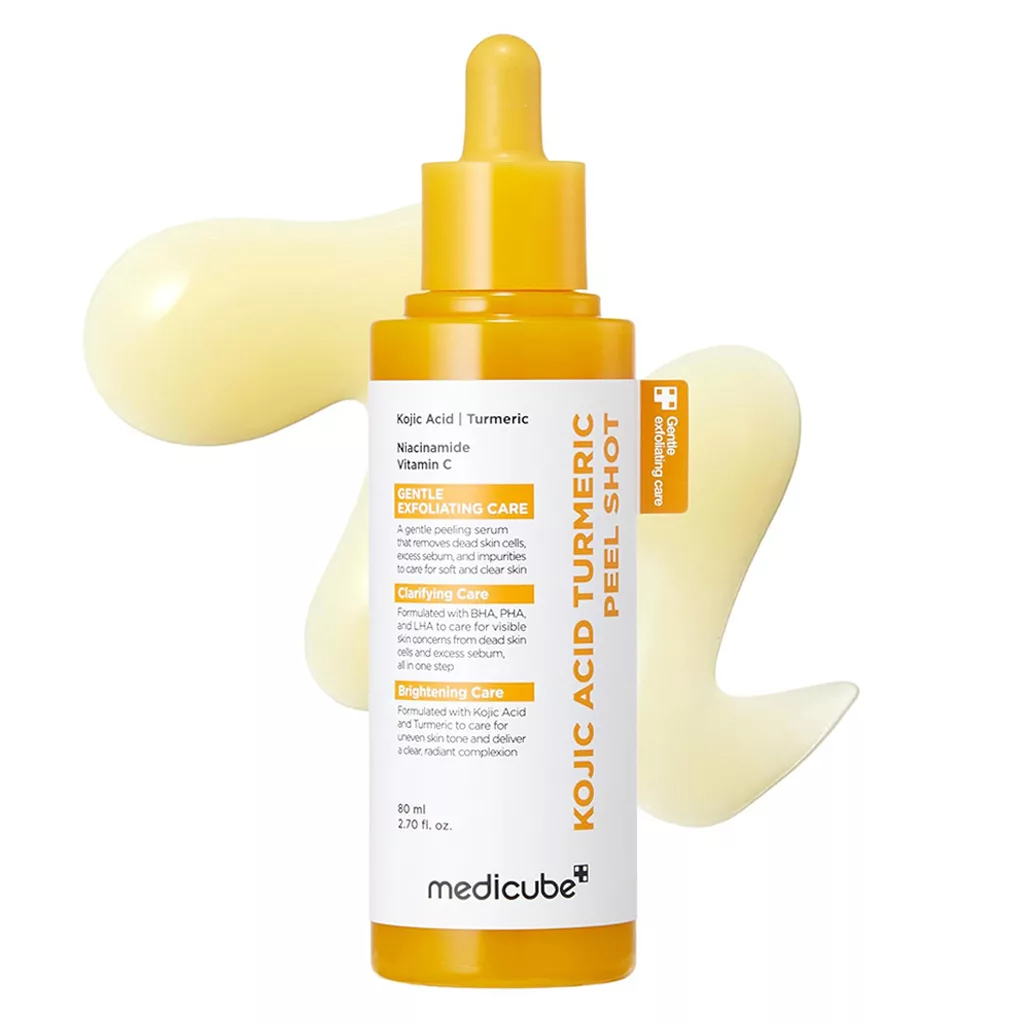 سرم لایه بردار ملایم مدی کیوب کوجیک اسید زردچوبه KOJIC ACID TURMERIC PEEL SHOT