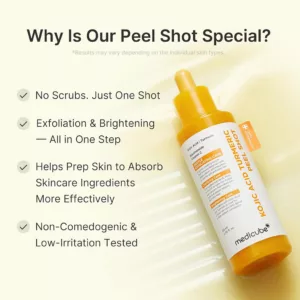 سرم لایه بردار ملایم مدی کیوب کوجیک اسید زردچوبه KOJIC ACID TURMERIC PEEL SHOT
