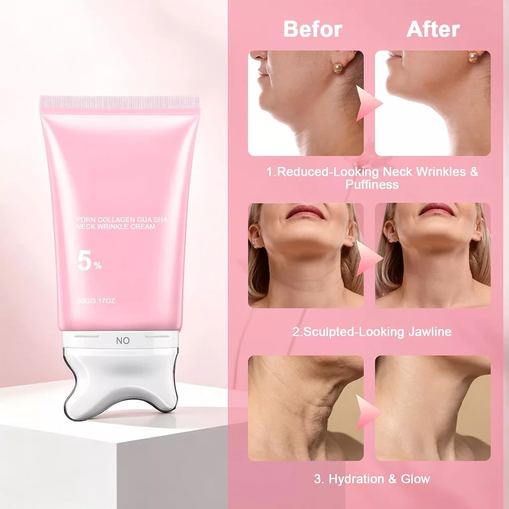 کرم ضدچروک مدی کیوب گواشا PDRN COLLAGEN GUA SHA NECK WRINKLE