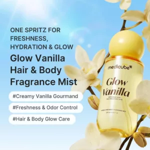 اسپری میست مو و بدن GLOW Vannila مدی کیوب