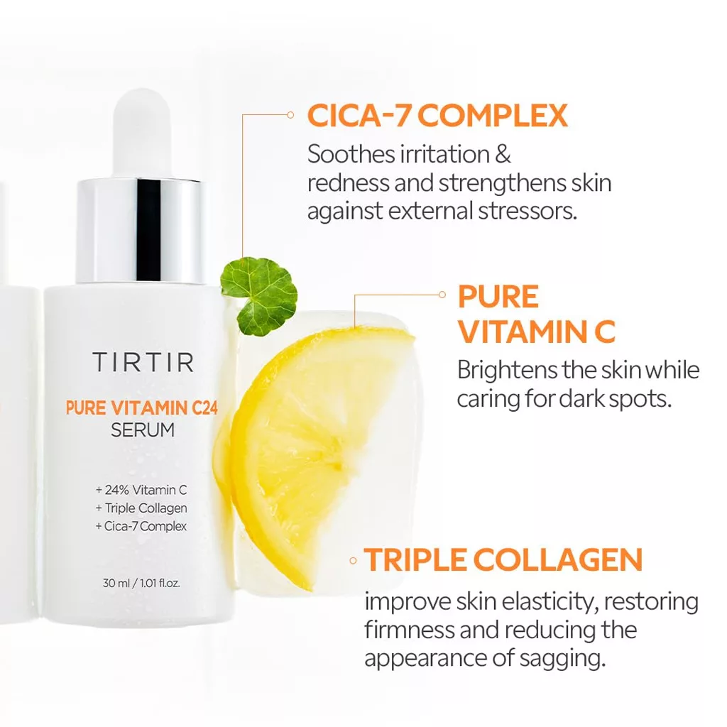 سرم ویتامین سی تیرتیر 24% خالص pure vitamin C24