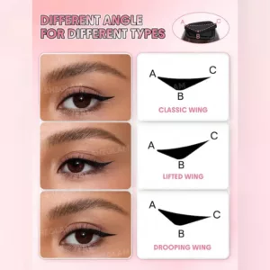 خط چشم دو سر wing شیگلم استامپ دار INSTA-WING HEART STAMP EYELINER